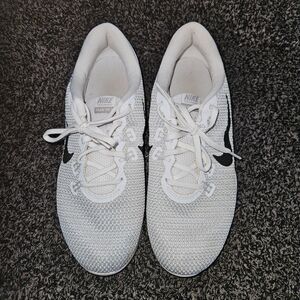 NIKE Women's Flex Trainer White Silver 898479-100 Running Training Shoes 8.5